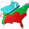 Otra poderosa tormenta traerá nieve (azul), lluvia (verde) y clima severo (rojo) a gran parte de EE. UU. desde el jueves por la noche hasta el sábado. (Crédito: CNN Weather)