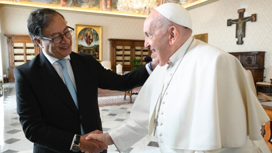 Gustavo Petro se reunió con el papa Francisco en el Vaticano. (Cortesía: Presidencia de Colombia)