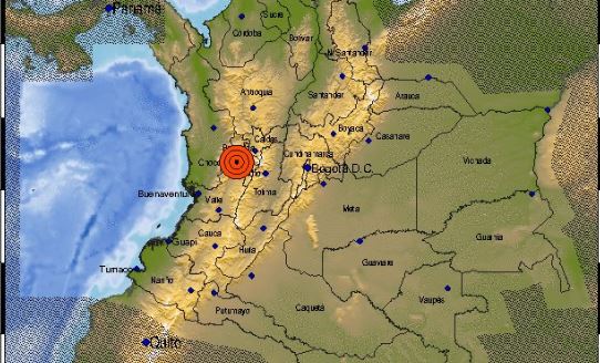 Sismo De 5,6 Se Registra En Colombia