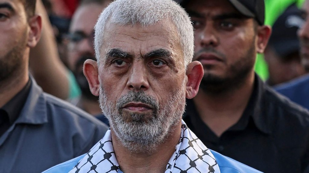 Hamas leader Yahya Sinwar is a major target of the IDF.  (Credit: Mahmoud Hames/AFP/Getty Images/File)