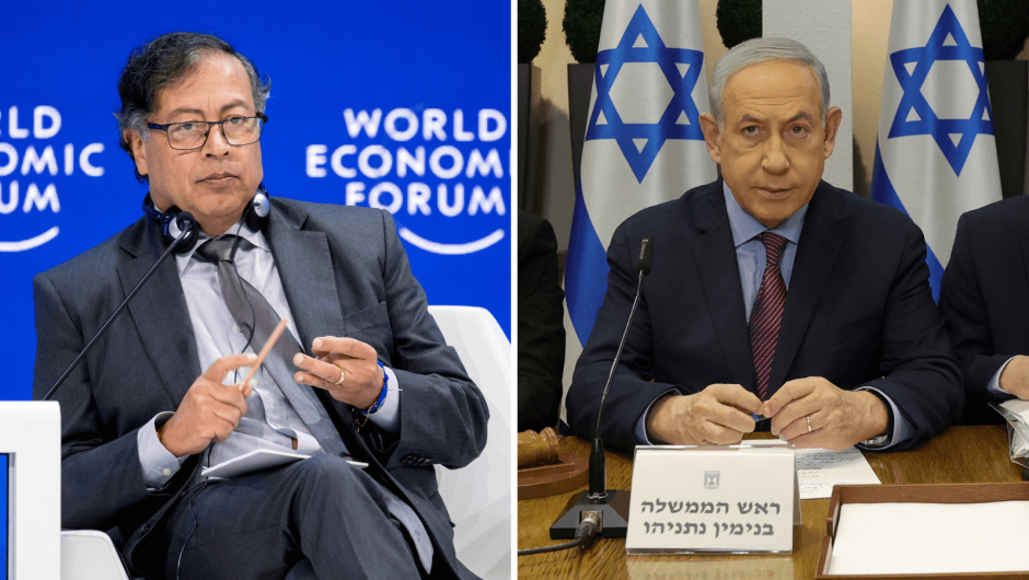 Gustavo Petro y Benjamin Netanyahu. (Crédito: Getty Images)