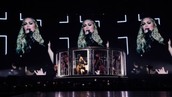Madonna durante "The Celebration Tour" en el Barclays Center el 14 de diciembre de 2023 en la ciudad de Nueva York. (Kevin Mazur/WireImage for Live Nation/Getty Images)