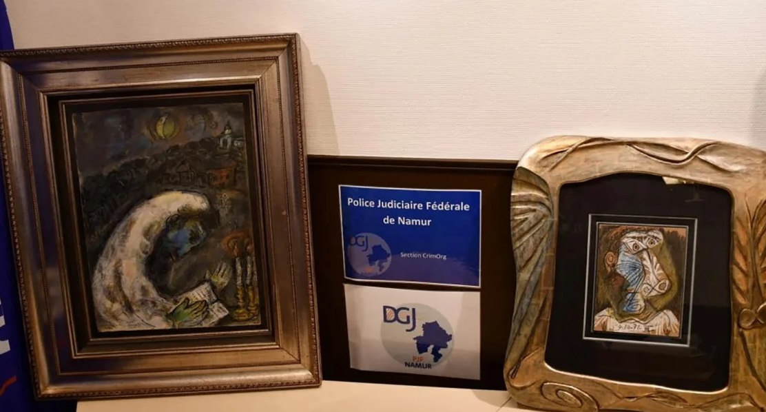 La policía belga encuentra pinturas robadas de Picasso y Chagall valoradas en US$ 900.000 en una casa de Amberes