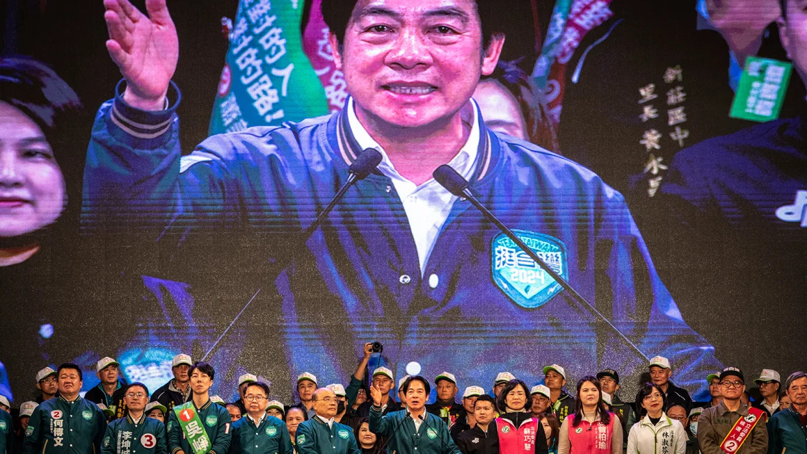 Wyborcy na Tajwanie odrzucili ostrzeżenia Chin, zapewniając partii rządzącej historyczne trzecie z rzędu zwycięstwo prezydenckie