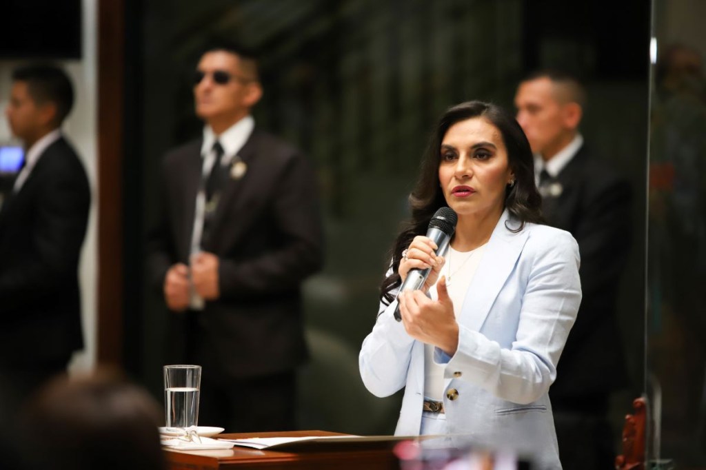 La vicepresidenta de Ecuador, Verónica Abad. (Diego Alban/picture alliance via Getty Images)