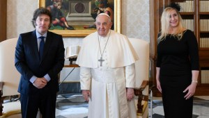 Javier Milei se reunió con el papa Francisco en el vaticano