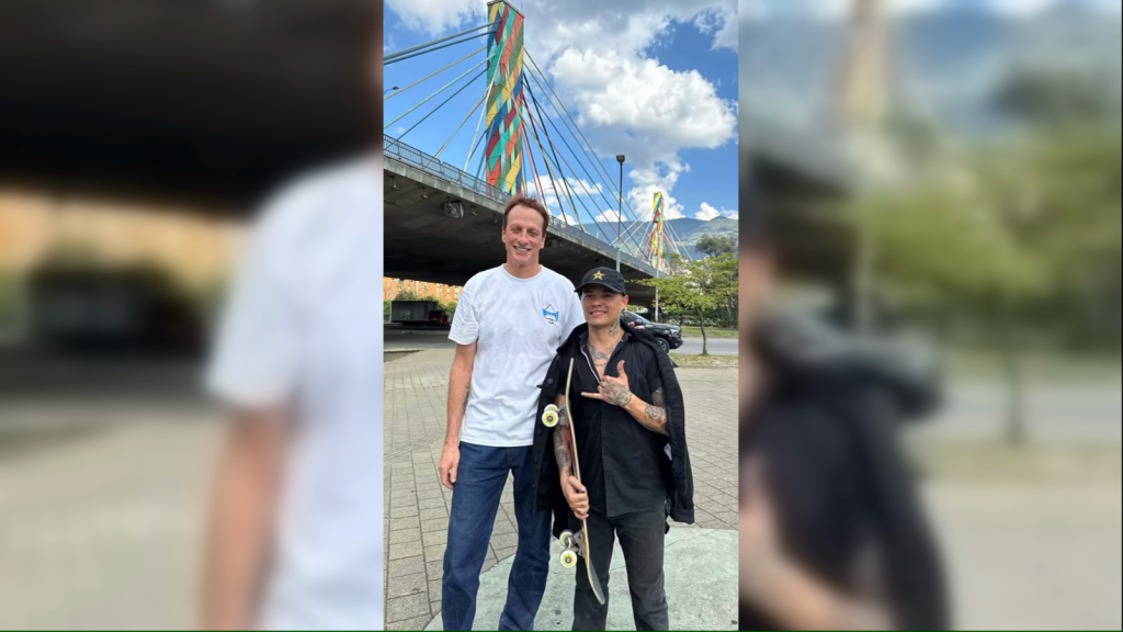 La visita de la leyenda del skateboarding a Medellín
