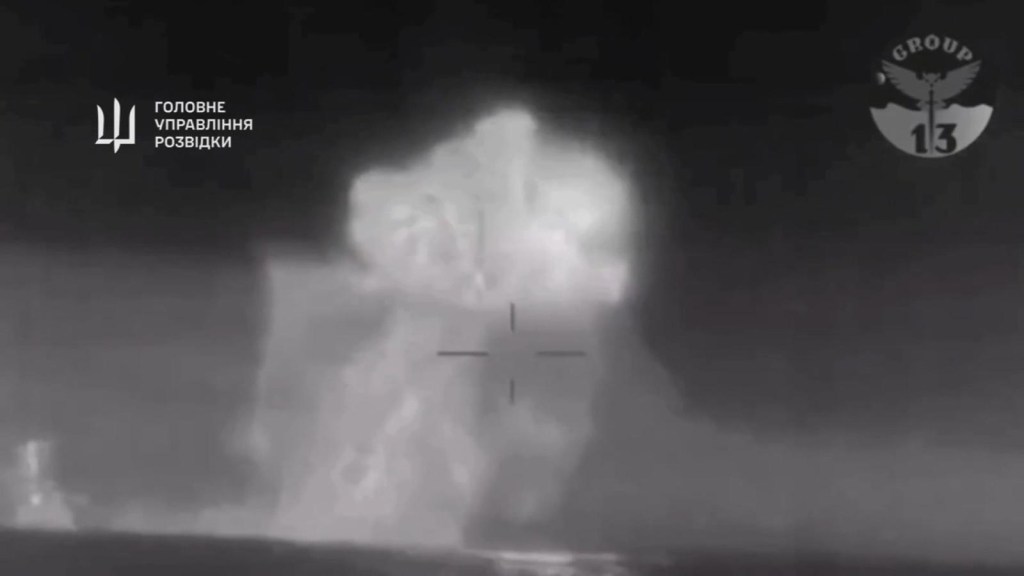 Un dron naval ucraniano hunde un buque de guerra ruso en el Mar Negro
