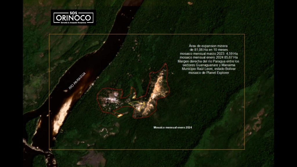 Satélites revelan la expansión de la mina de oro ilegal donde ocurrió el accidente en Venezuela