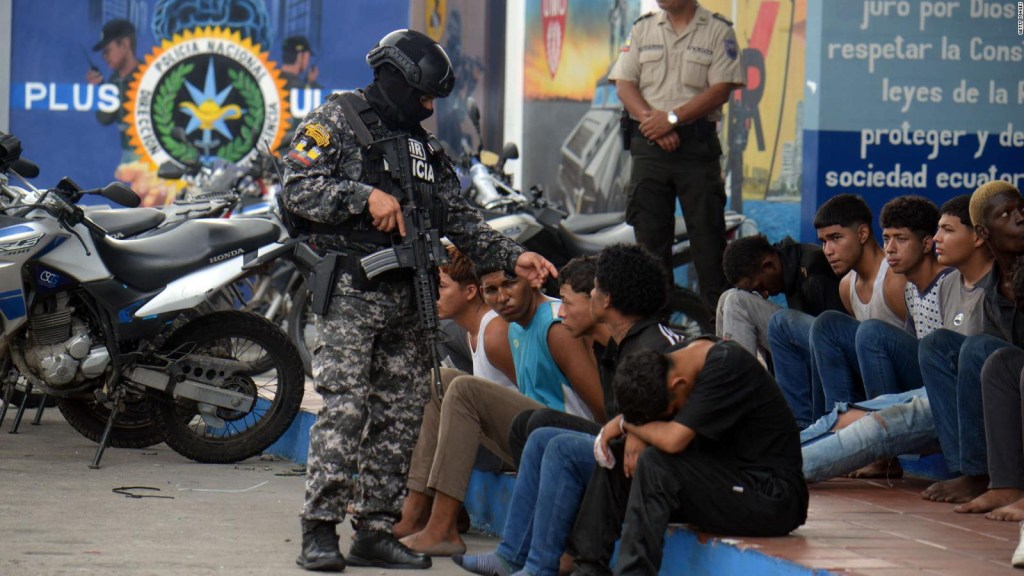 Noboa habla sobre las organizaciones criminales en Ecuador