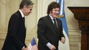 Antony Blinken y Javier Milei se reunieron en la Casa Rosada