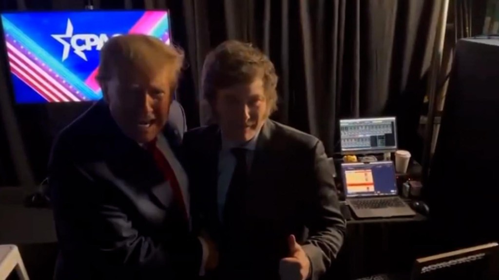 Javier Milei se reúne con Donald Trump