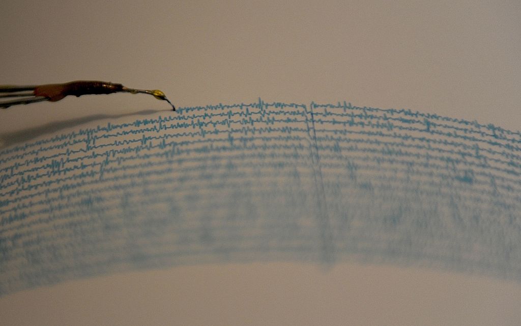 Vista de un sismógrafo en el Servicio Sismológico Nacional en el campus de la Universidad Nacional Autónoma de México, en la Ciudad de México el 14 de septiembre de 2016. (Foto: Pedro Pardo AFP vía Getty Images).