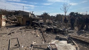Se muestra un edificio destruido en el lugar de un ataque aéreo estadounidense en al-Qaim, Iraq, el 3 de febrero de 2024. (Foto: Stringer/Reuters).