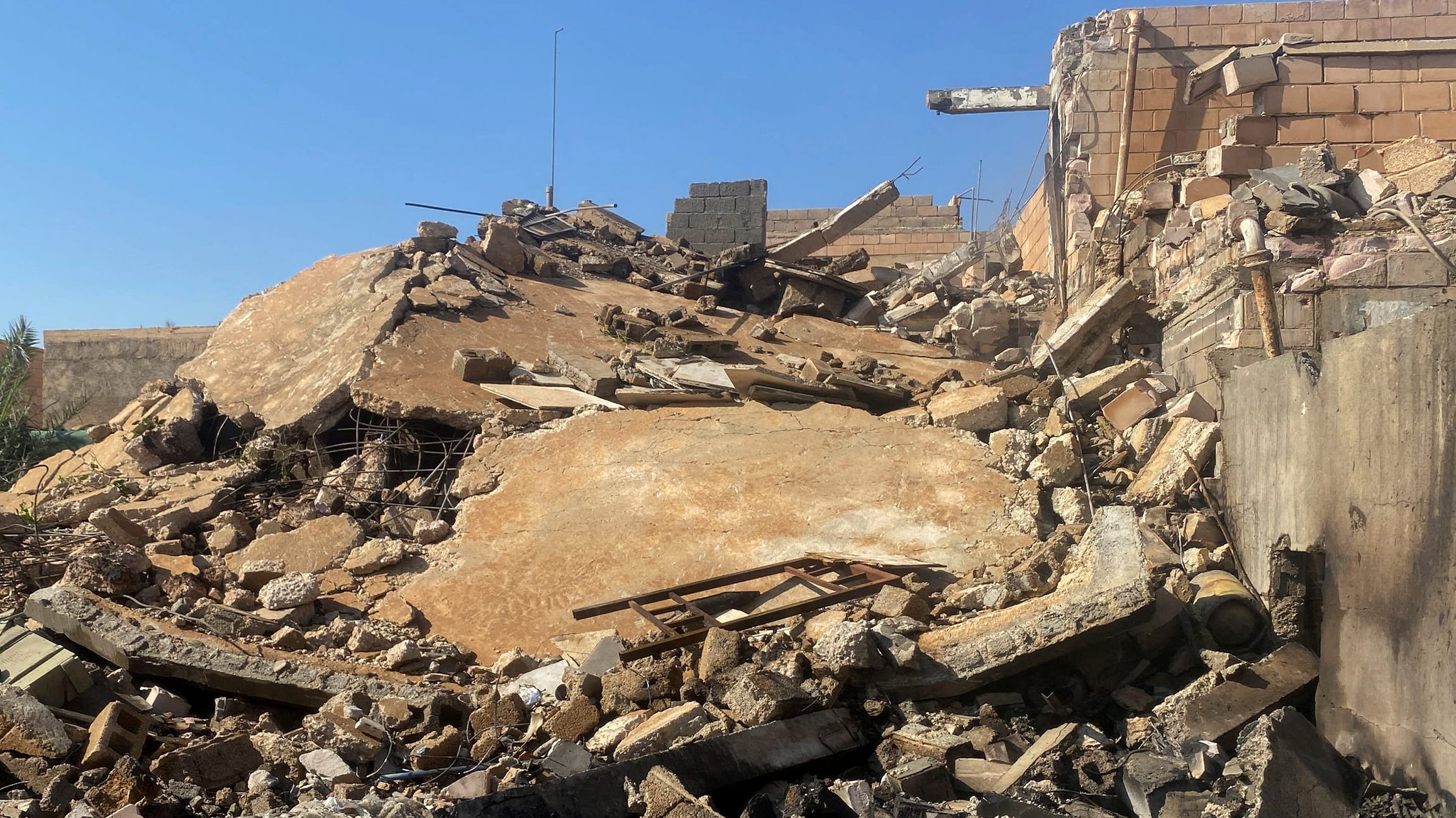 Se ve un edificio destruido tras un ataque aéreo estadounidense en al-Qaim, Iraq, el 3 de febrero. (Foto: Stringer/Reuters).