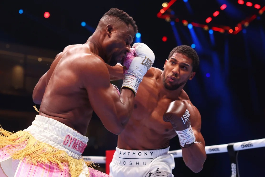Joshua's power proved too much for Ngannou.  (Credit: Richard Pelham/Getty Images)