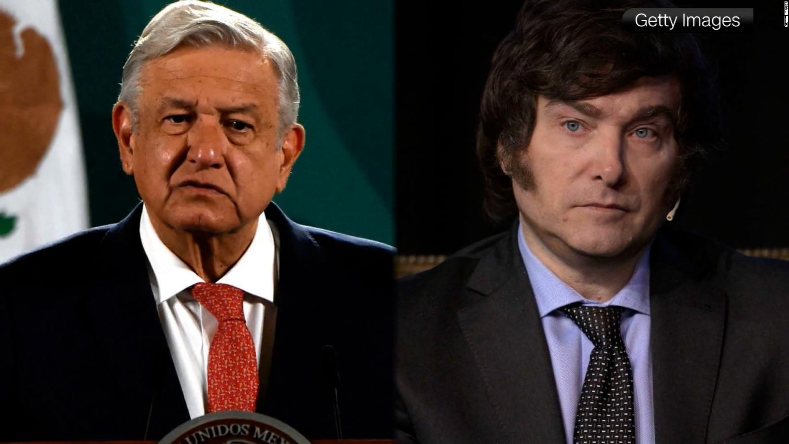 Argentina y México niegan conflicto diplomático detrás de los cruces entre Milei y AMLO