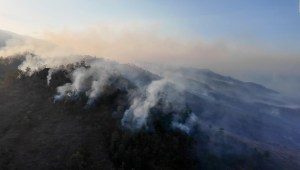 Incendio forestal en Honduras pone en alerta a la población