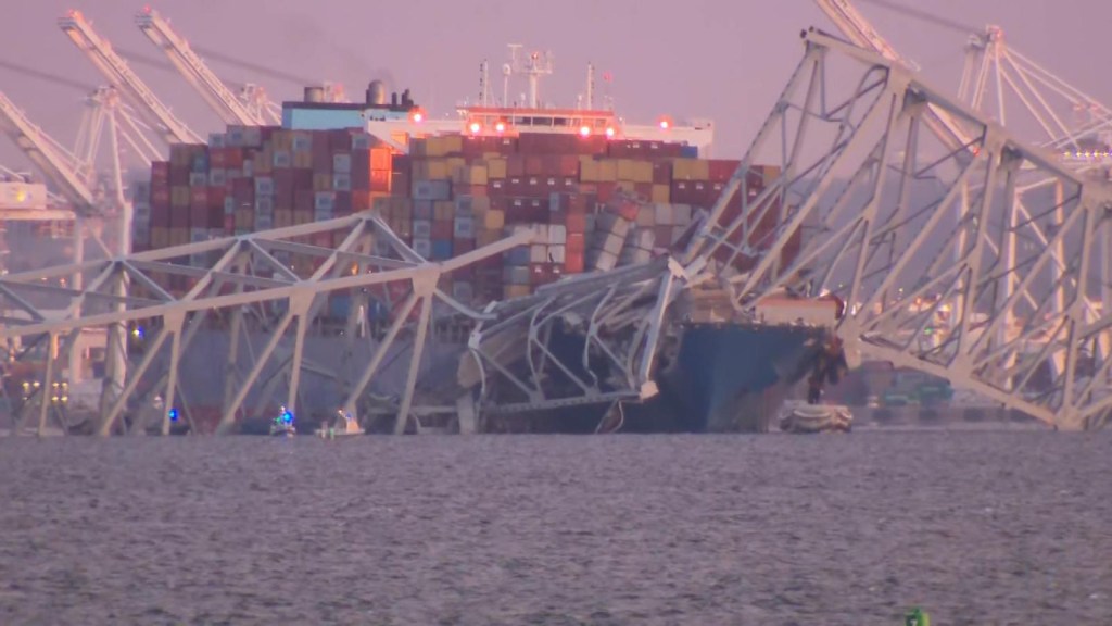 Así quedó el puente de Baltimore tras el derrumbe