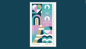 Así son las estampillas postales estilo ArtDeco de las olimpiadas de París 2024