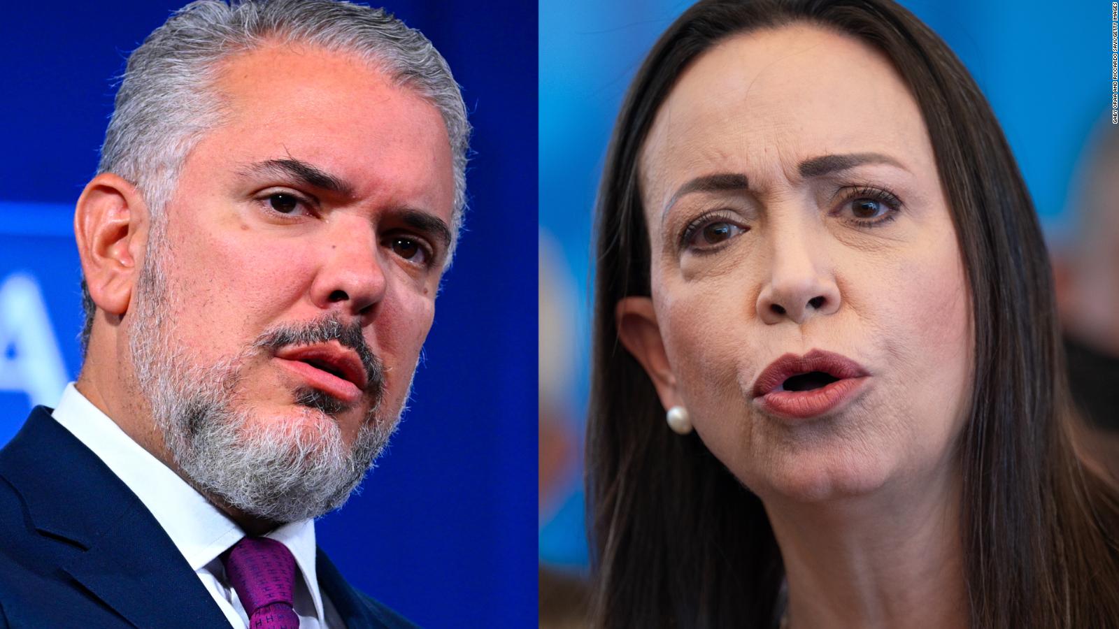 Iván Duque alerta de un presunto plan para atentar contra la líder
opositora María Corina Machado