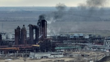 Una planta química capturada recientemente por tropas rusas en la ciudad de primera línea de Avdiivka en la región de Donetsk, al este de Ucrania, el 20 de febrero de 2024. Inna Varenytsia/Reuters