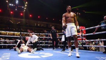 Anthony Joshua noqueó a Francis Ngannou en su esperado combate de pesos pesados. (Crédito: Mark Robinson/Matchroom Boxing/Getty Images)