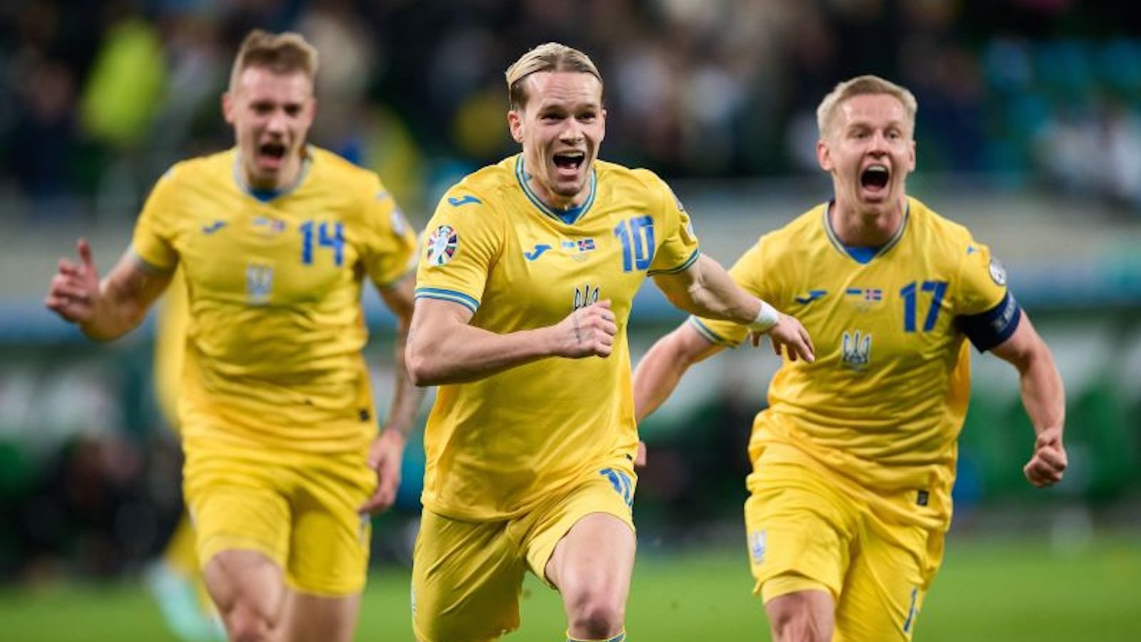 Ucrania, devastada por la guerra, celebra una "victoria crucial" de su
equipo de fútbol para llegar a la Eurocopa 2024