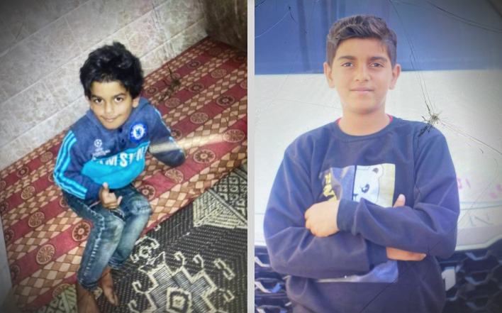 Los hermanos Al-Zain, de 10 años, y Ali, de 13, se encuentran entre los asesinados. (Foto: Cortesía de la familia Abu Jibba).