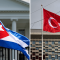 Las banderas de Cuba y Turquía. (Crédito: Getty Images)