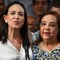 María Corina Machado con Corina Yoris. (FEDERICO PARRA/AFP via Getty Images)