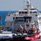El buque Open Arms en el puerto chipriota de Larnaca el 11 de marzo (Iakovos Hatzistavrou/AFP/Getty Images)