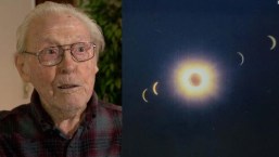 Un anciano de 105 años, apasionado desde joven a los eclipses