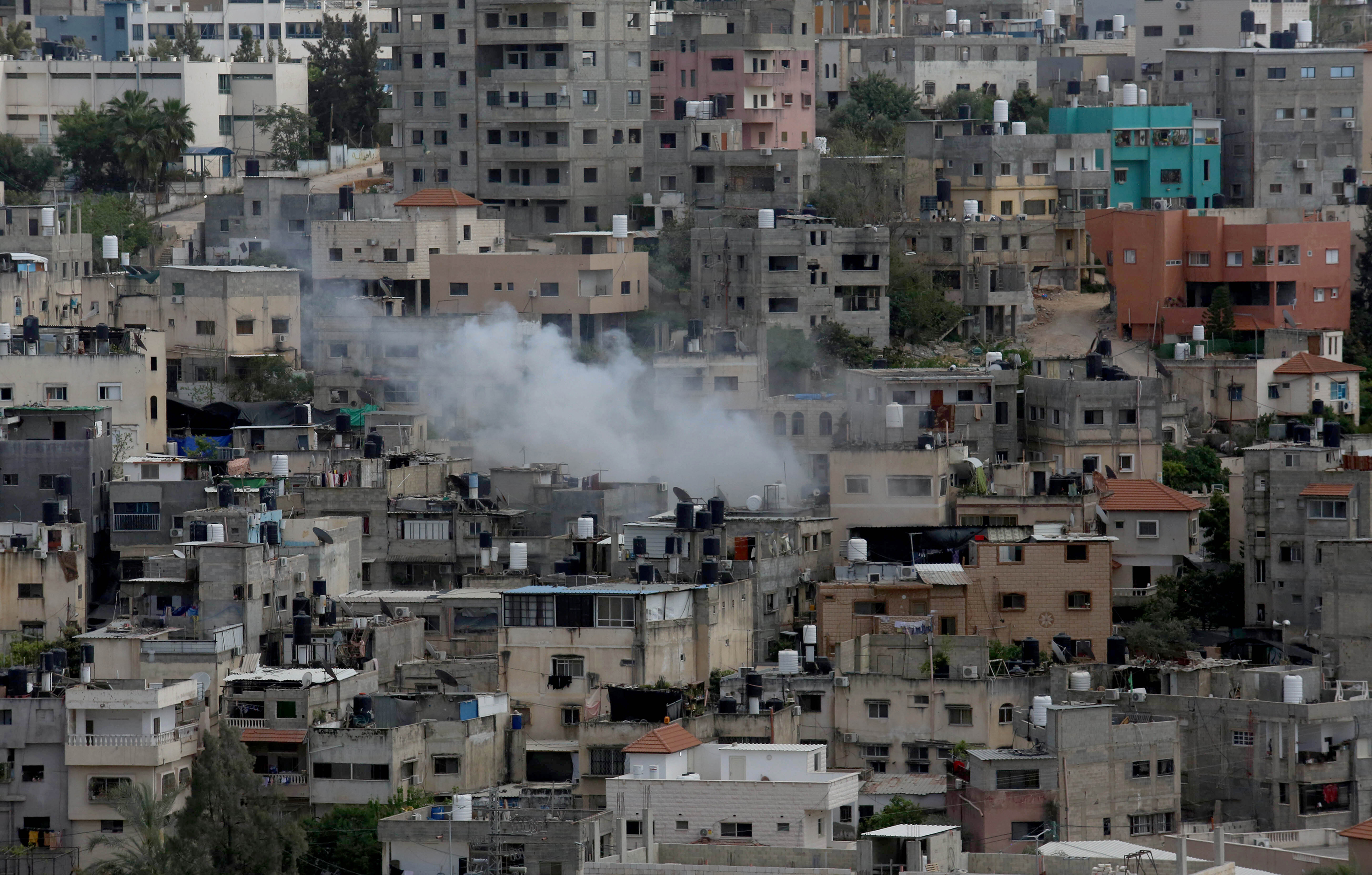 View of buildings in Tulkarm, West Bank, 19 April.  (Credit: Nedal Eshtaiyah/Anadolu/Getty Images)