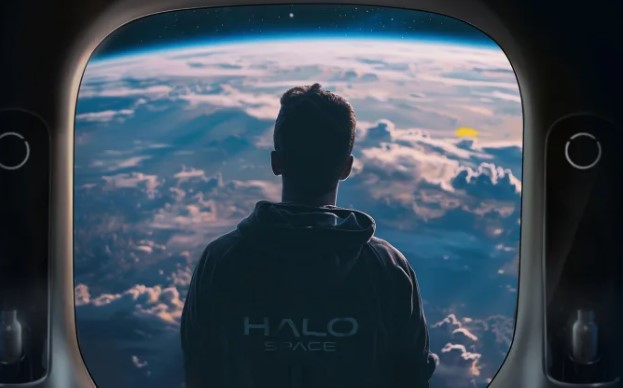 Hombre espacial: la start-up española HALO Space planea iniciar vuelos comerciales al espacio cercano en 2026. (Imagen: Halo Space).