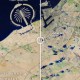 Antes y después: mira las inundaciones de Dubai desde el espacio