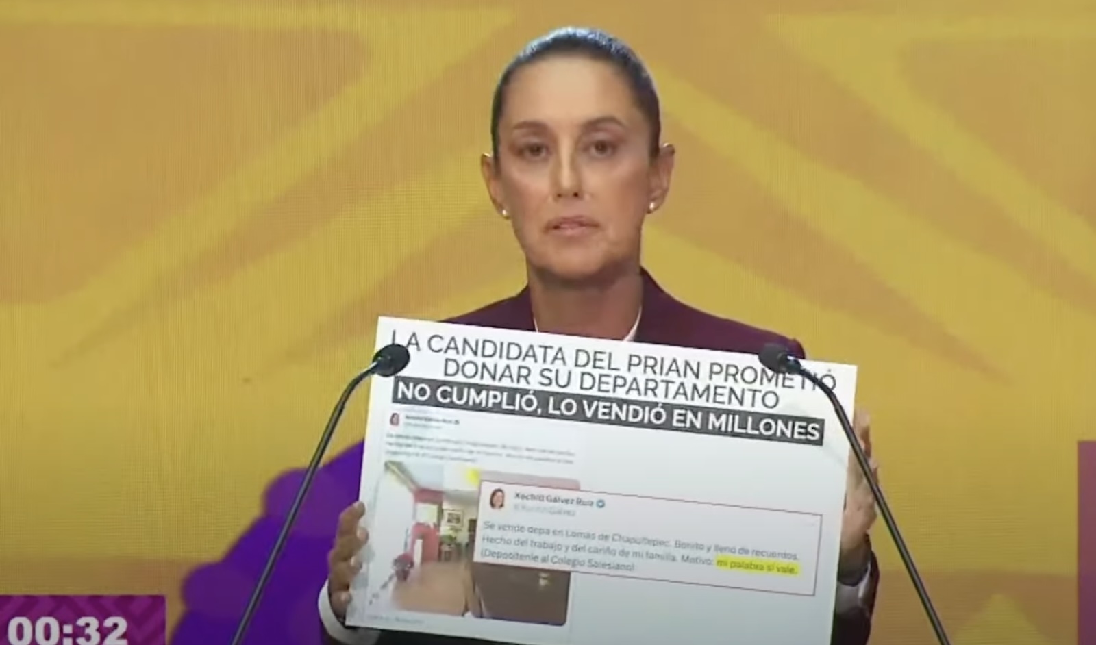 los carteles del debate en méxico: candidatos echan mano de ayudas visuales para atacar a sus rivales en una discusión con pocas propuestas
