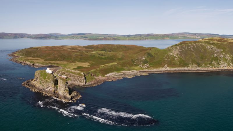 Would you like to have your own island?  This idyllic spot near Mull of Kintyre is for sale