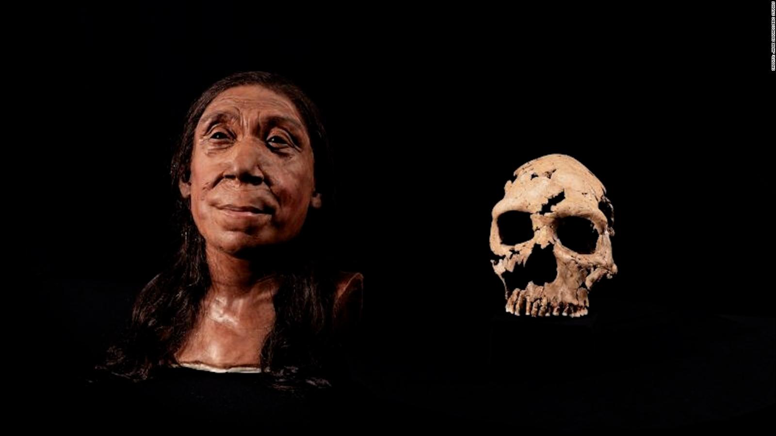 Este era el rostro de una mujer neandertal que vivió hace 75.000
años