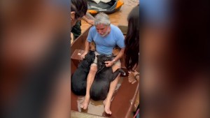Inundaciones en Brasil: emotivo reencuentro de un hombre con sus perros