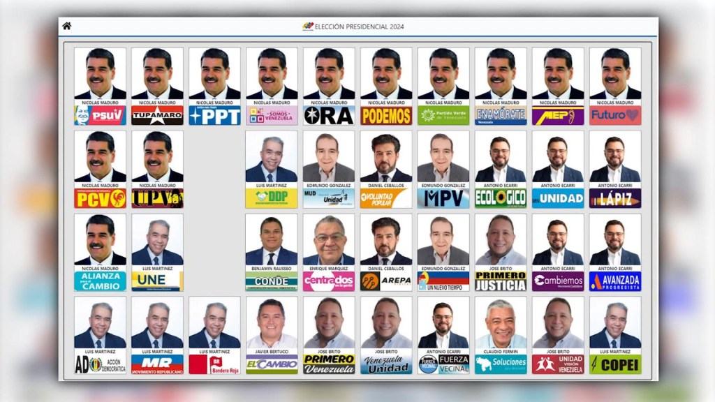 Maduro aparece 13 veces en la boleta electoral