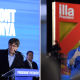Carles Puigdemont y Salvador Illa, candidatos en las elecciones de Cataluña. (Crédito: Getty Images)