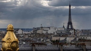 La Torre Eiffel en París, Francia, el 23 de mayo de 2024. (Joel Saget/AFP/Getty Images)