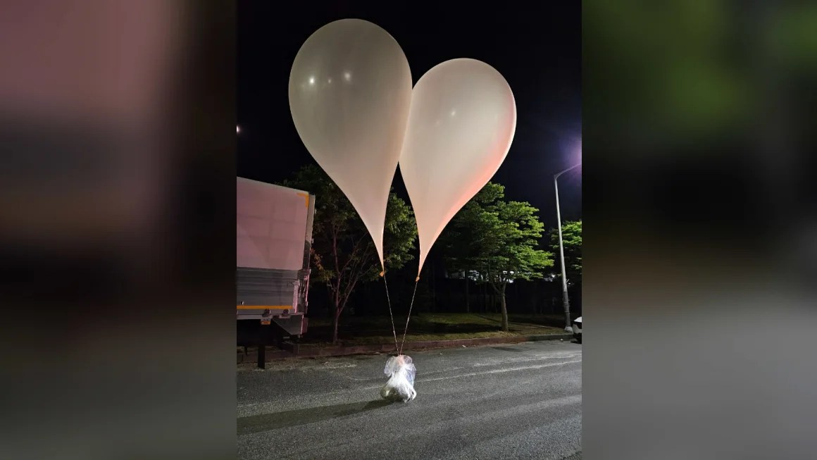 North Korean rubbish balloons dump ‘filth’ on South Korea