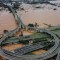 Vista aérea de un área inundada por fuertes lluvias en Porto Alegre, estado de Rio Grande do Sul, Brasil, el 3 de mayo de 2024. (Foto: Carlos Macedo/AP).