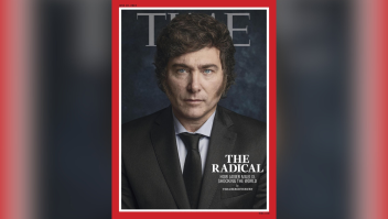 Javier Milei en la revista Time