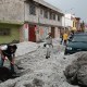 Lluvias y granizo atípicas en Puebla. (Crédito: Secretaría de Seguridad de Puebla)