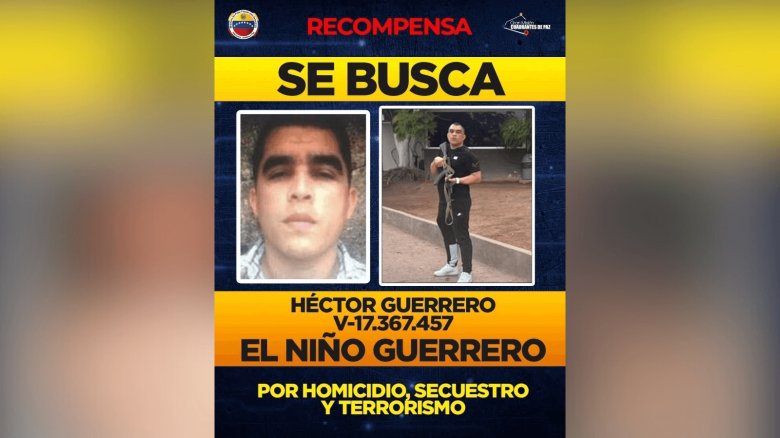Héctor Rusthenford Guerrero Flores, conocido como el “Niño Guerrero” y líder de la banda delincuencial el Tren de Aragua.