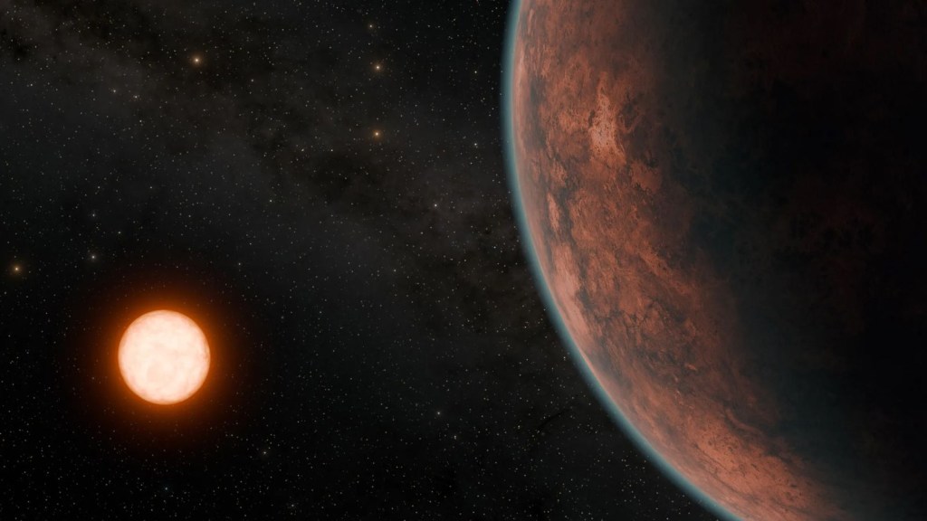 Gliese 12b orbita una fría estrella enana roja ubicada a sólo 40 años luz de distancia. (R. Hurt/JPL-Caltech/NASA)
