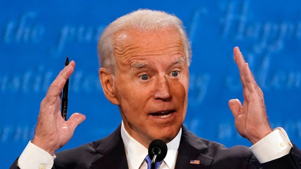 <strong>Joe Biden durante el debate presidencial 2020. Foto: Reuters</strong>   